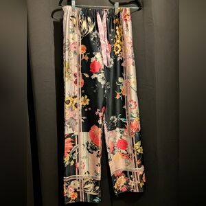 Victoria Secret Floral Track Pants Silky Sleepwear